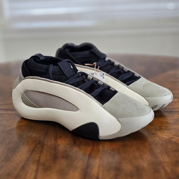 Adidas Harden Vol. 8 Feather Grey Basketball Shoes Women’s 11 Black Tan IG6649 - Picture 4 of 14